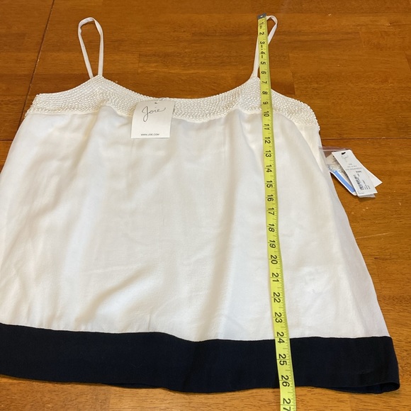 Joie Womens Size Medium Elvire Porcelain Beaded White Camisole 100% Silk NWT - Picture 7 of 15